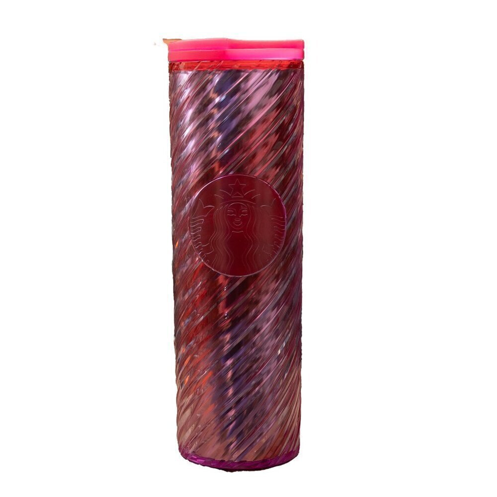 Starbucks Holiday 2023 Tumbler Red Foil Swirl 16 0Z Limited Edition NEW  cup